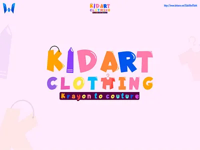 Kid Art Clothing branding graphic design logo