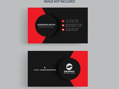 Back and font business card design template 2pagebusiness card business card card id idcard uniqu card