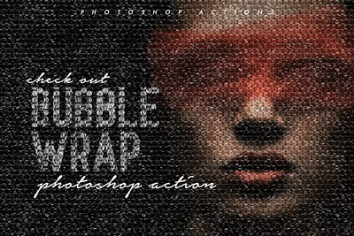 Bubble Wrap Photoshop Action 3d animation graphic design