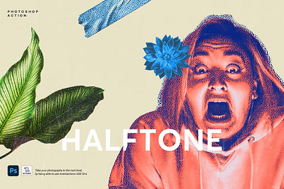 Modern Halftone Action 3d animation graphic design motion graphics