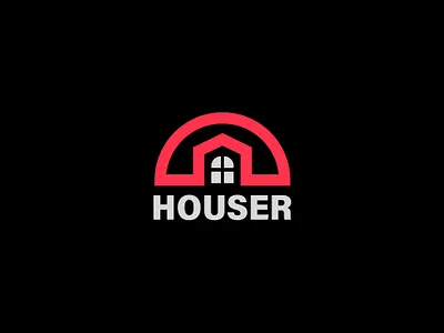 Houser – Building Trust Through Homes brand identity branding construction design graphic design home home sign house logo minimal modern property logo real estate logo design vector
