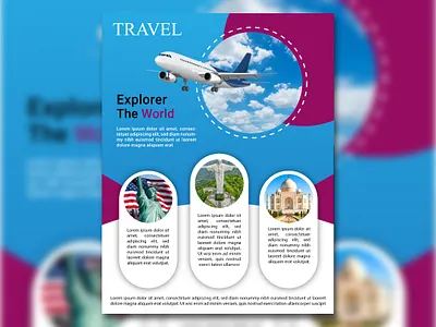 TOUR & TRAVEL Flyer Design branding flyer flyer design graphic design poster design tour tour travel flyer design travel