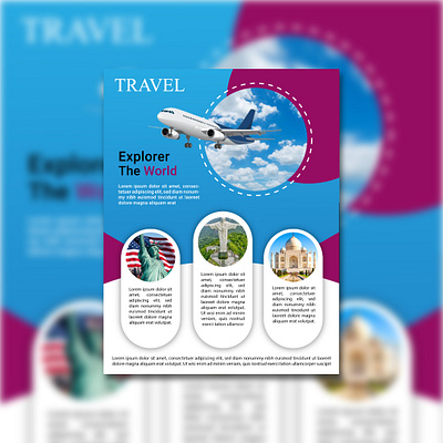 TOUR & TRAVEL Flyer Design branding flyer flyer design graphic design poster design tour tour travel flyer design travel