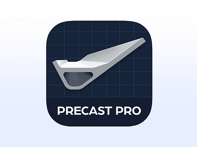 PRECAST PRO App Icon design app icon design branding brick building construction construction icon design flat icon illustration ios ios icon iphone iphone icon precast pro ui
