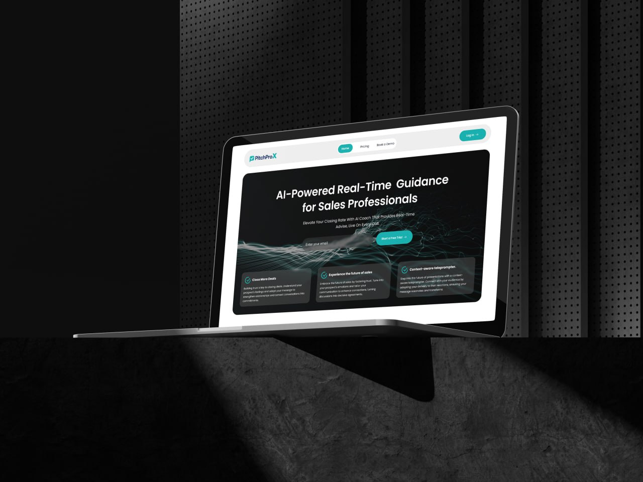Pitch Pro X AI-Powered Cold Calling Assistant aiinsales aipoweredassistant callmanagementui cold call coldcallingapp design figma livecallai performanceanalytics salesenablementtool twiliointegration ui