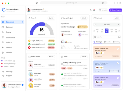 A HR Dashboard dashboard figma graphic design hr dashboard ui uiux