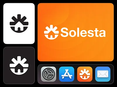 Solesta – Sustainable Living Logo Concept brand identity branding eco friendly graphic design green living house logo logo logo design minimal logo modern logo negative space real estate logo renewable energy sun logo sustainable design