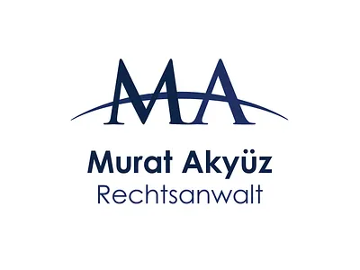 Murat Akyüz Rechtsanwalt minimal Logo visual identity