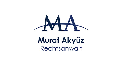 Murat Akyüz Rechtsanwalt minimal Logo visual identity