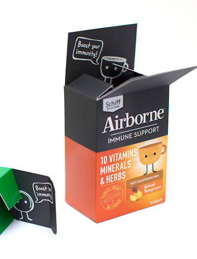 Airborne vitamins hero branding design design for print graphic design illustration packaging premium vitamins