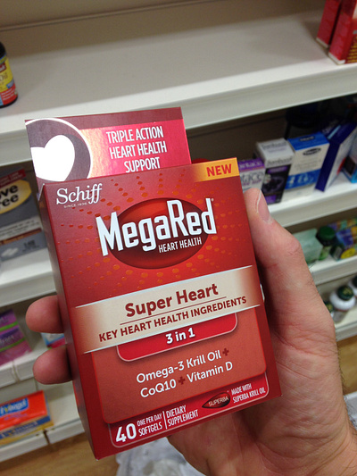 MegaRed Heart Health - Packaging Design branding carton design design for print design strategy drugstore graphic design logo otc packaging premium range architecture vitamins