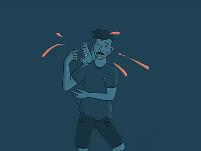 Showreel Intro after effects animal animation bite biting character duiik intro joysticksnsliders motion graphics showreel squirrel