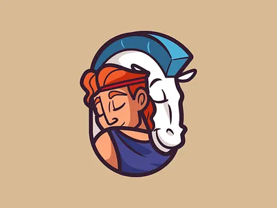 Hercules & Pegasus animal branding colorful cute disney hercules icon identity illustration kawaii logo movie outline pegasus pin sketch