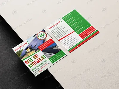 Solar Energy Square Flyer Design solar savings marketing flyer