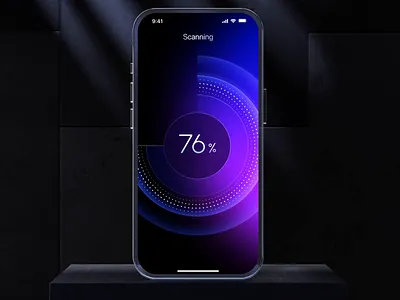 Security App — UI/UX & Interaction Design animation cyber cyber platform loading malware mobile mobile app modern app motion graphics premium app premium design scan scanning security security app ui ui animation ui interaction vfx virus