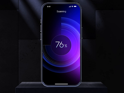 Security App — UI/UX & Interaction Design animation cyber cyber platform loading malware mobile mobile app modern app motion graphics premium app premium design scan scanning security security app ui ui animation ui interaction vfx virus