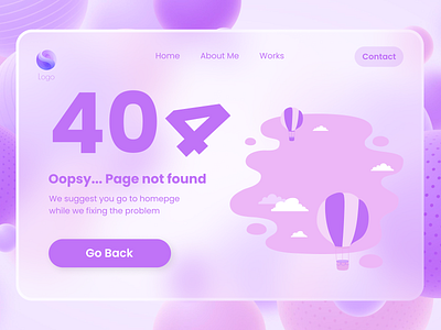 404 Page. Daily UI Challenge #008 404page dailyui design illustration ui ux