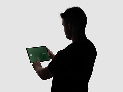 Clicking an interface on an iPad Pro mockup animation click engagement finger interaction interface ipad ipad pro menu mockup open radio button select selection subject tap template user user click view