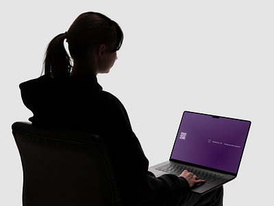 Interacting with a MacBook Pro ab testing branding chair click creative dark dark ui design engagement laptop lighting macbook minimal studio subject technology ui user ux website
