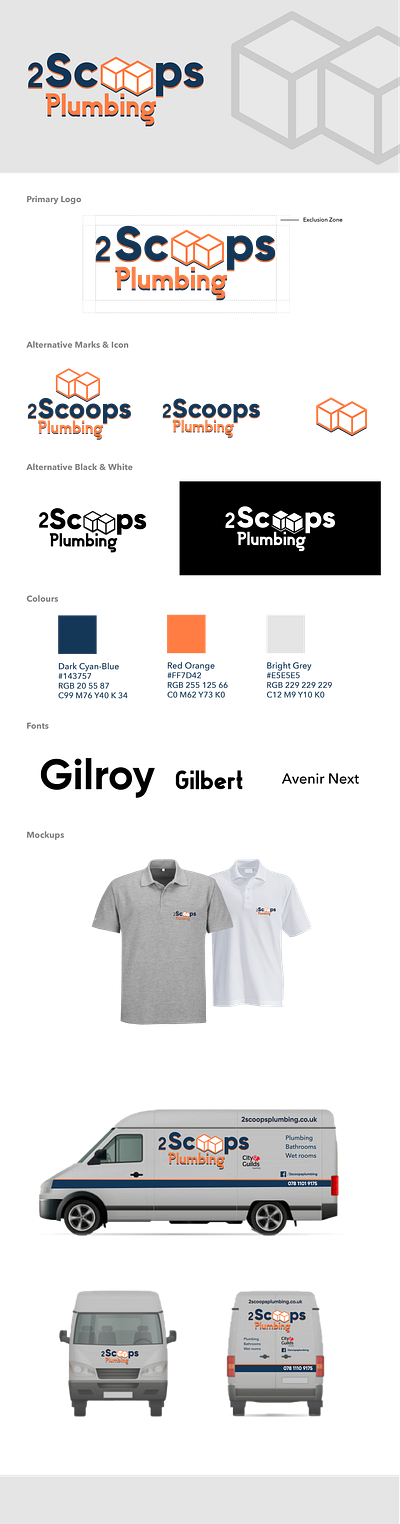 2Scoops Plumbing Logo Design branding graphic design logo