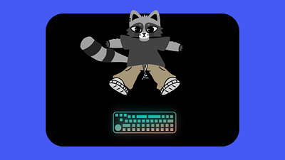 "Thock&co." Mascot Creation and Animation animation animation web and app illustration json lottie lottie animation motion graphics