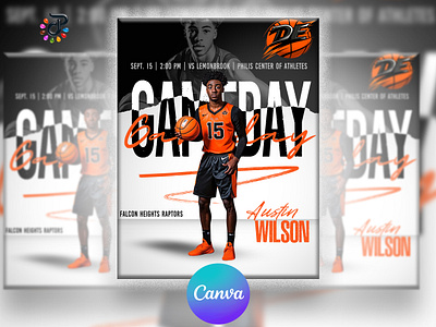 Athlete Sports Canva Template Flyer #2 sports event design