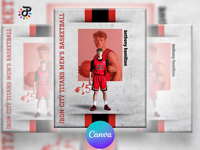 Athlete Sports Canva Template Flyer sports event design
