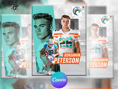 Athlete Sports Canva Template Flyer sports event design