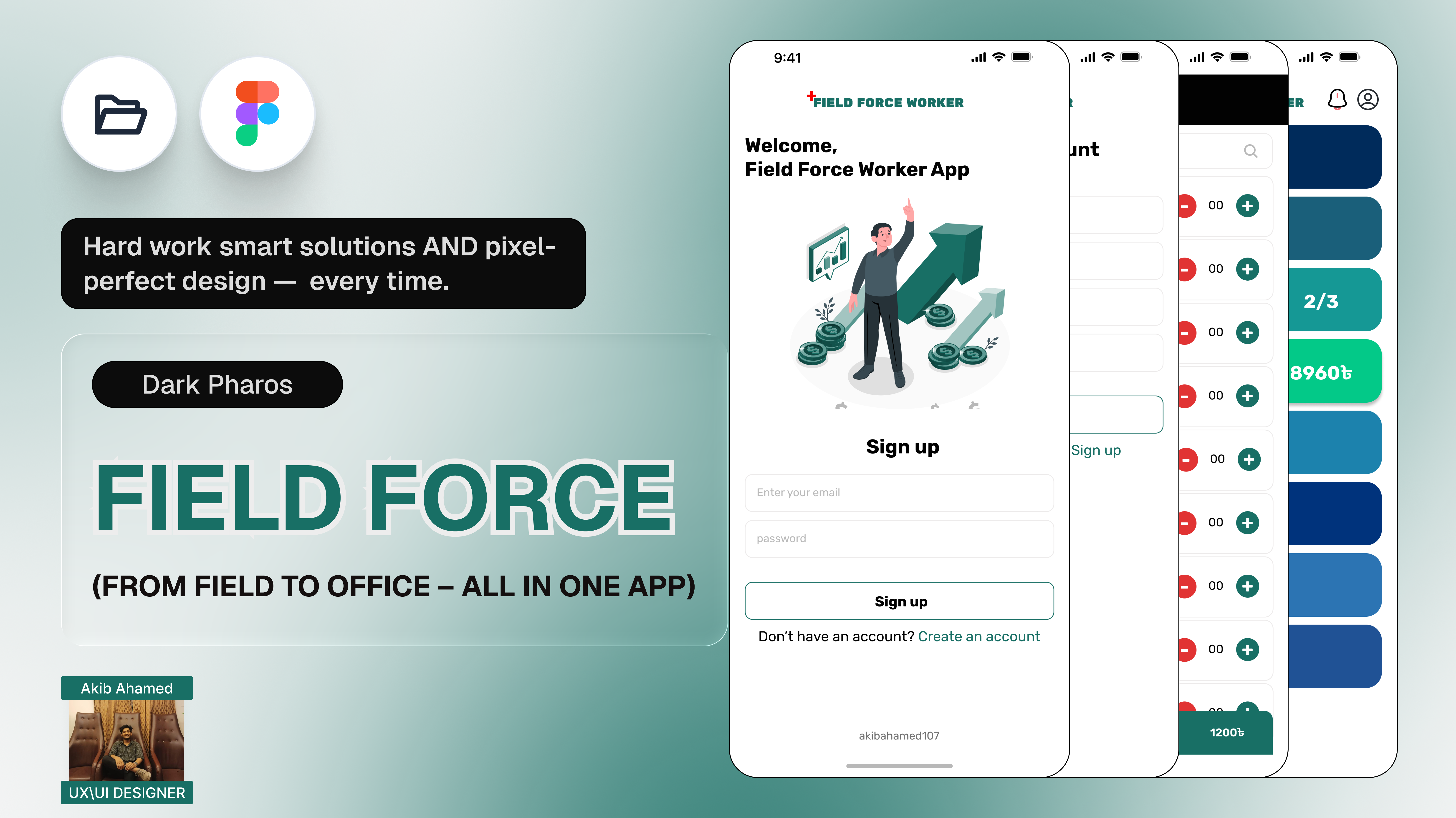 Field Forch_ App app app design branding field field worker field worker managment managment app ui working