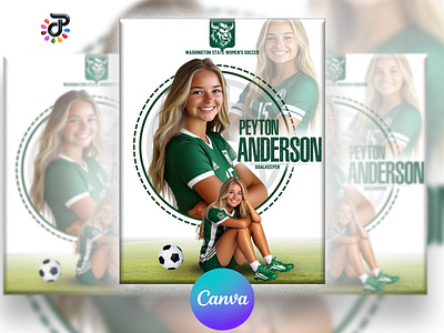 Athlete Sports Canva Template Flyer sports event design