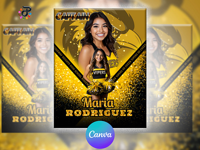 Athlete Sports Canva Template Flyer sports event design