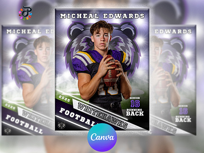 Athlete Sports Canva Template Flyer sports event design
