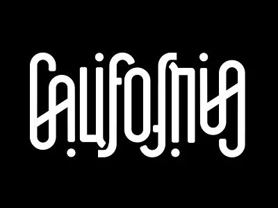 California upside down logo artwork assignment design graphic design illustrator logo typography