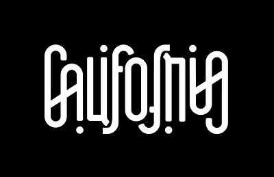 California upside down logo artwork assignment design graphic design illustrator logo typography