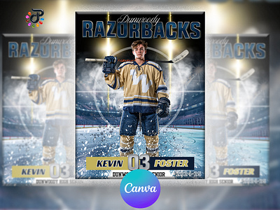 Athlete Sports Canva Template Flyer sports event design