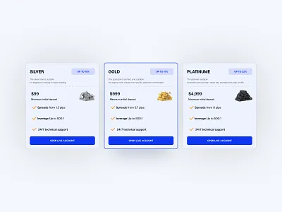 Pricing Plans UI business forex investing investment platform marketing page membership mobile plans pricing subscription trade ui ui design ux design website