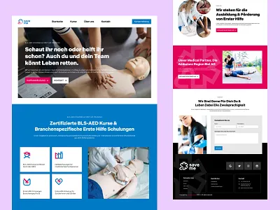 Emergency Medical Service Website Design 3d animation branding emergency care fast help landingpage life saving modern web ui website