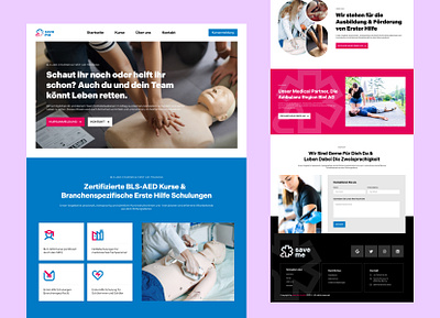 Emergency Medical Service Website Design 3d animation branding emergency care fast help landingpage life saving modern web ui website