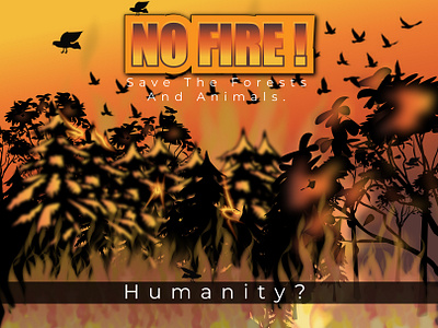 No Fire design graphic design illustration poster