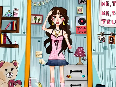 Even the best have someone to make them cry cartoonstyle characterization colourful graphic design hyperdetail illustration story