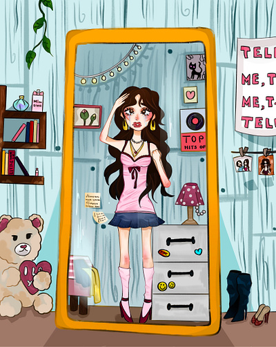 Even the best have someone to make them cry cartoonstyle characterization colourful graphic design hyperdetail illustration story
