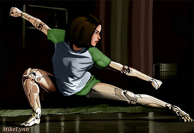 BattleAlitA byMikeLynn anima comic art concept art illustration manga movie