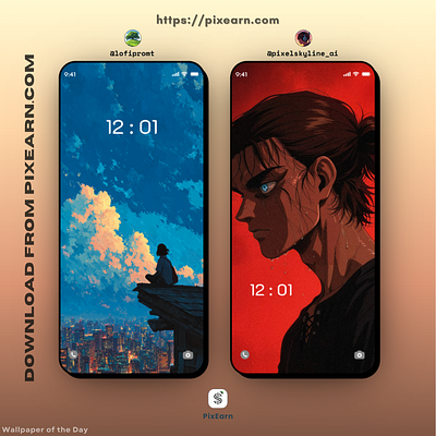 Mobile wallpapers Post Design app branding design graphic design logo mockup post design typography ui ui design ux