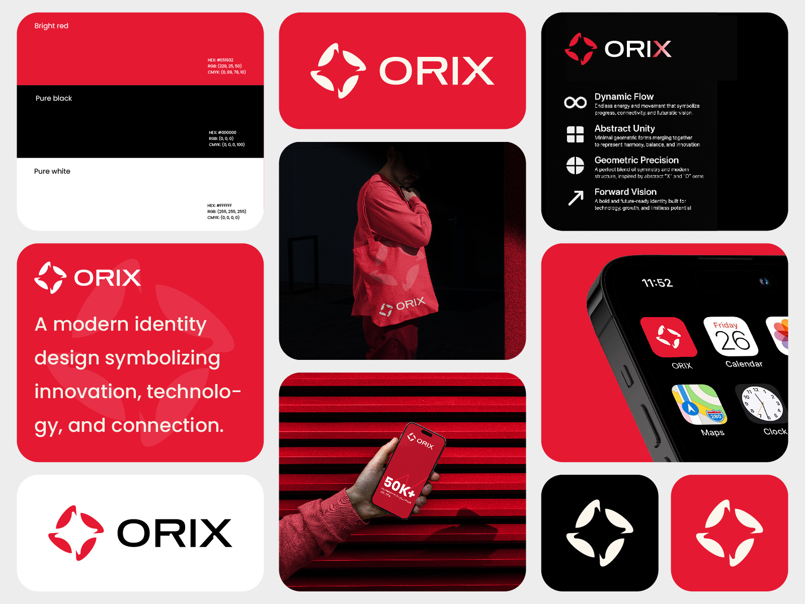 Example of Tech Startup Logo & Brand Identity