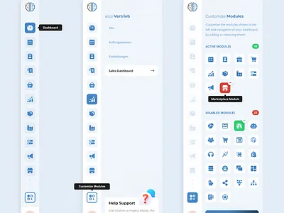 SaaS Dashboard Sidebar + UI Elements adobe xd clean design dashboard design desktop mockup design navigation saas sidebar software ui uiux ux