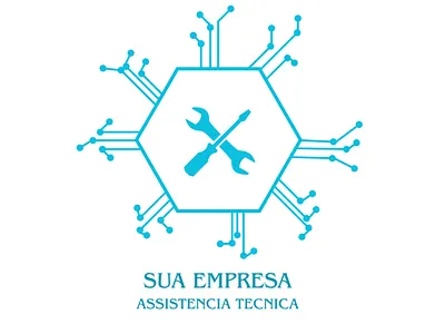 logo assistencia tecnica 3d arte branding design grafico illustration logo