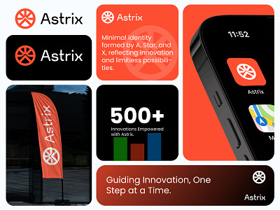 Astrix Logo Branding abstract logo brand identity branding design future tech geometric logo innovation logo logo logotype design minimalist logo modern logo professional logo scalable logo startup logo symbol logo visual identity