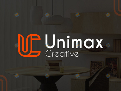 Interior Design Firm Logo Design "Unimax Creative" brand branding creative design firm interiordesign logo logodesign logotype minimal modern vector