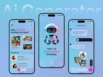 Ai Home Assistant ai app ai assistant ai chatbot ai home assistant ai mobile app ai startup ai technology ai voice app design artificial intelligence conversational ai ios app design mobile app smart ai smart assistant ui ux visual design