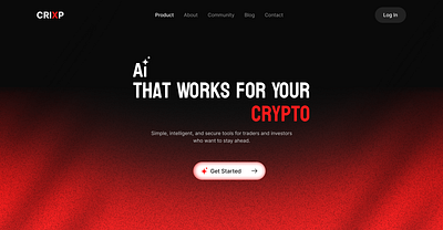 Crypto AI Website Design ai ai agents blockchain crypto ai crypto analytics cryptocurrency landing page webdesign website design